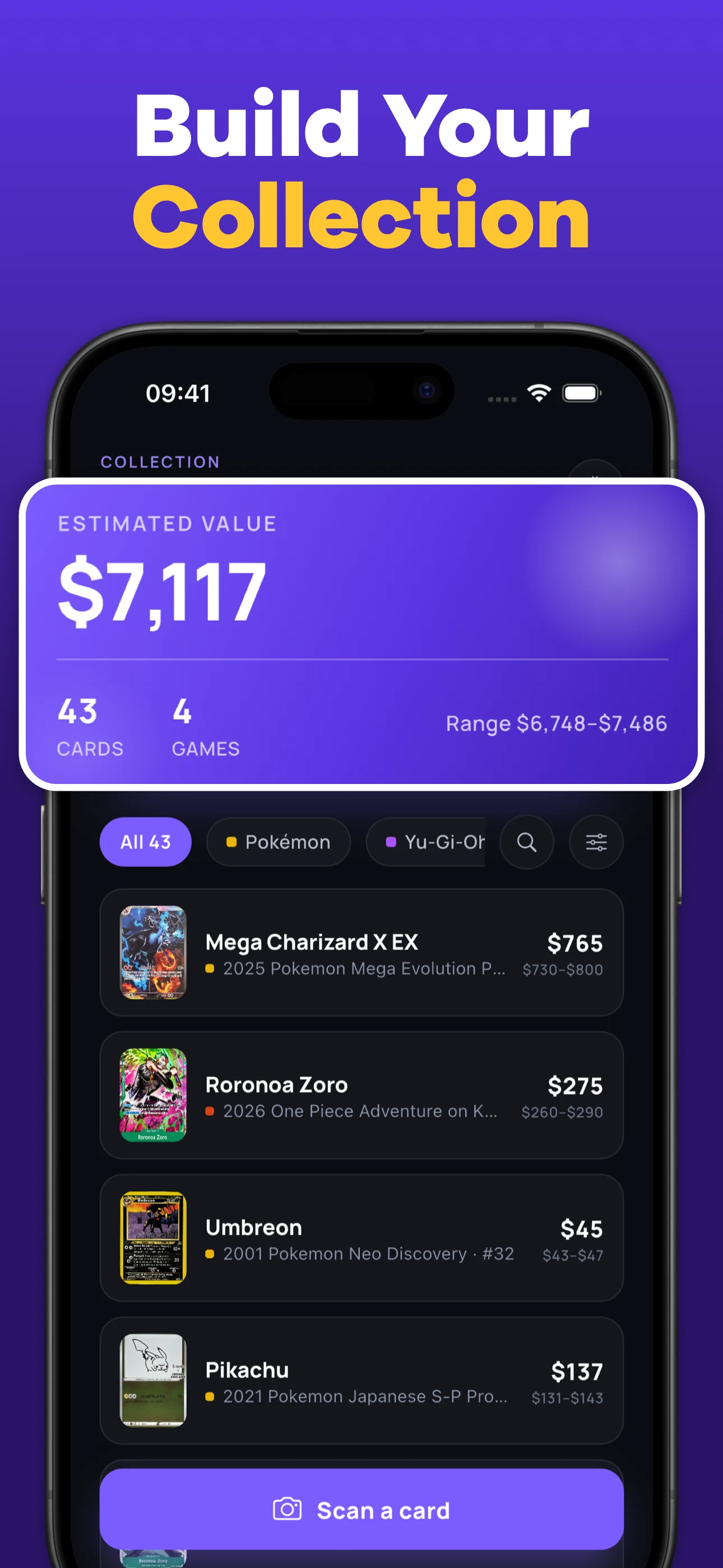 TCG Card Scanner: Value, Grade screenshot